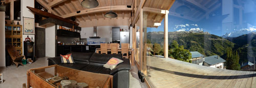 Vue de la chambre d'hôte La Case à Kio