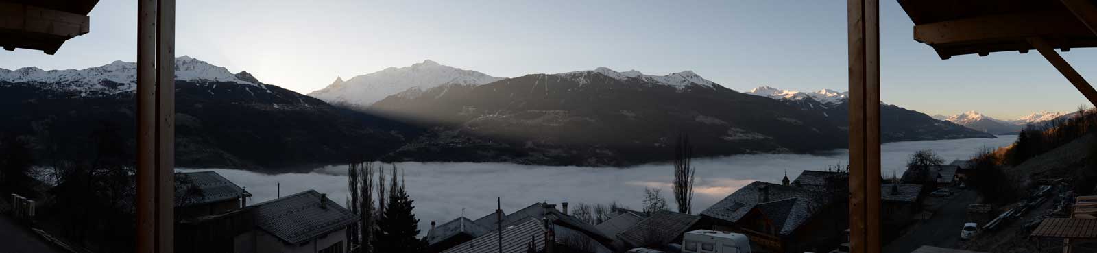 Panorama à 180° de la chambre d'hôtes La Case à Kio