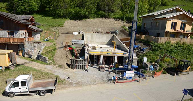 le chantier vu du ciel