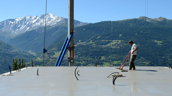 lissage dernière dalle béton