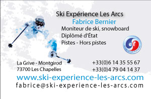 Moniteur de ski sur Arc 2000 et Arc 1950 pour cours particulier