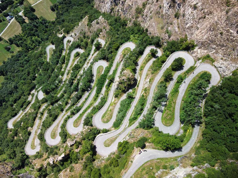 Les lacets de Montvernier